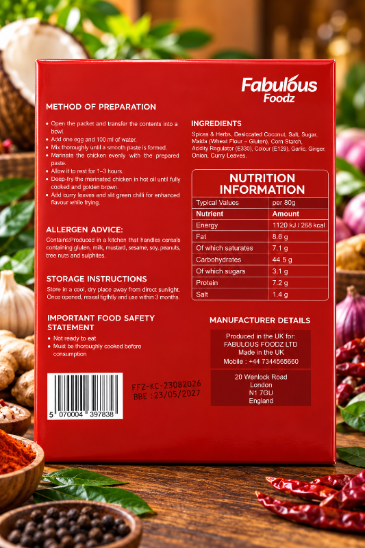 Fabulous foodz Chicken Fry Mix