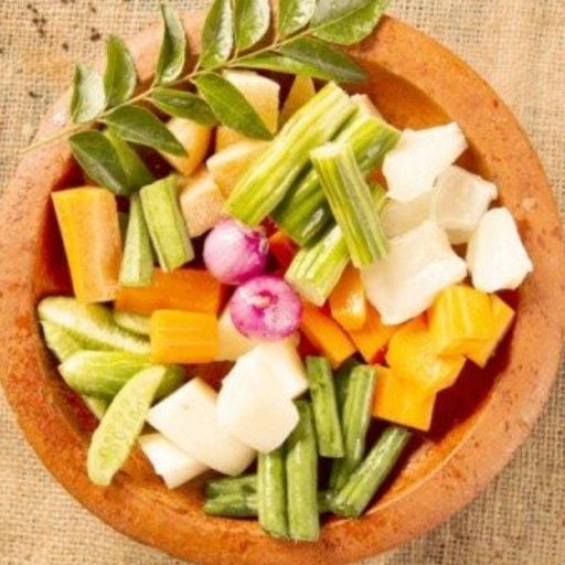 Sambar cut vegetables