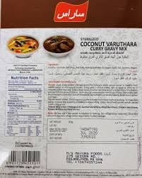 Saras Coconut Varutharacha gravy mix