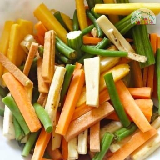 Aviyal cut vegetables