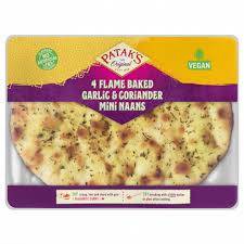 Pataks Garlic coriander mini Naans