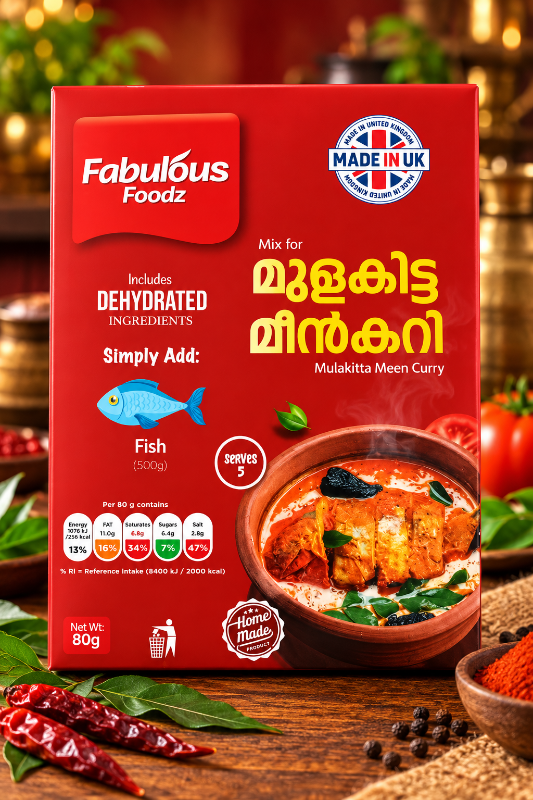 Fabulous foodz Mulakitta Fish Curry  Mix