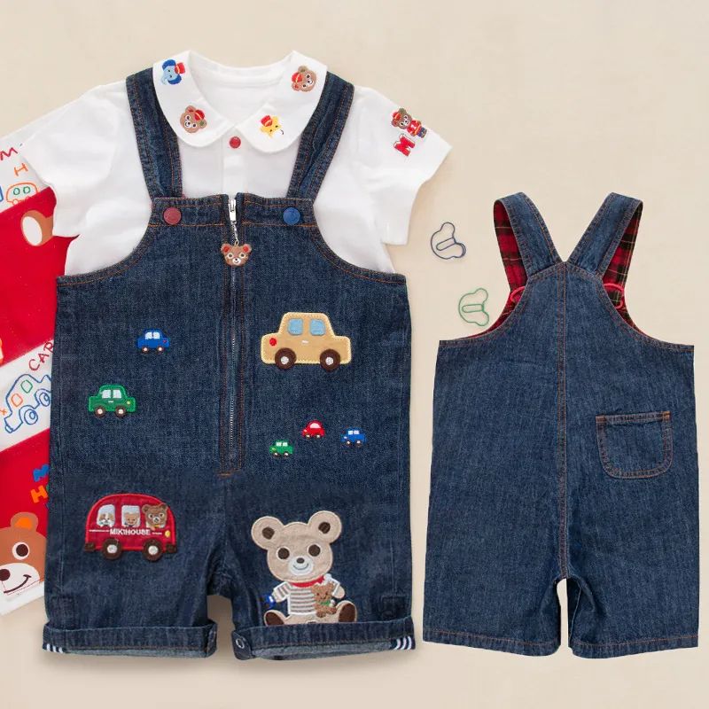 Kids Cartoon Denim Shorts