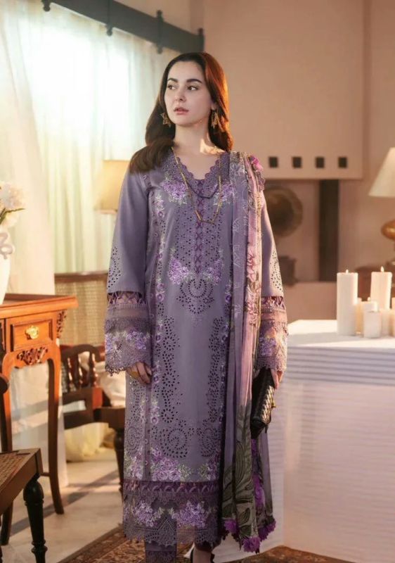 Women 3Pcs Unstitched Embroided Suit