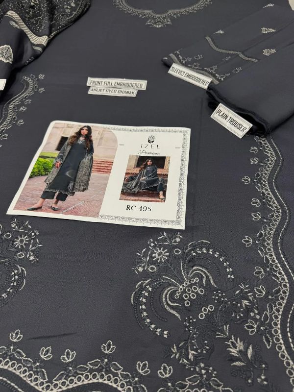 Women 3 Pcs Unstitched Suit