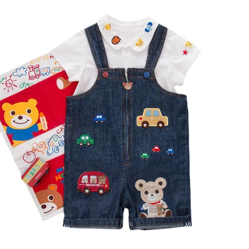 Kids Cartoon Denim Shorts