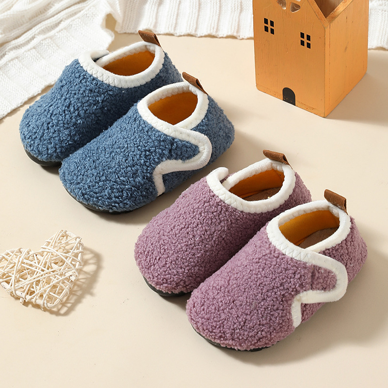 Cool-proof ,Non-proof Autumn and Winter Fleece lined Children's Shoes