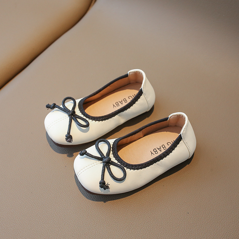 Korean Style Slip-on-kidsrens leather shoes