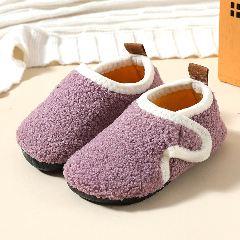 Cool-proof ,Non-proof Autumn and Winter Fleece lined Children's Shoes