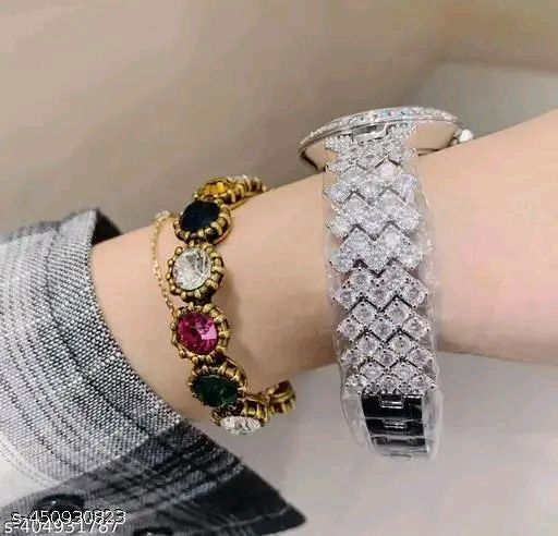 DOUBLE CRYSTEL ROSE GOLD FASHION WATCH