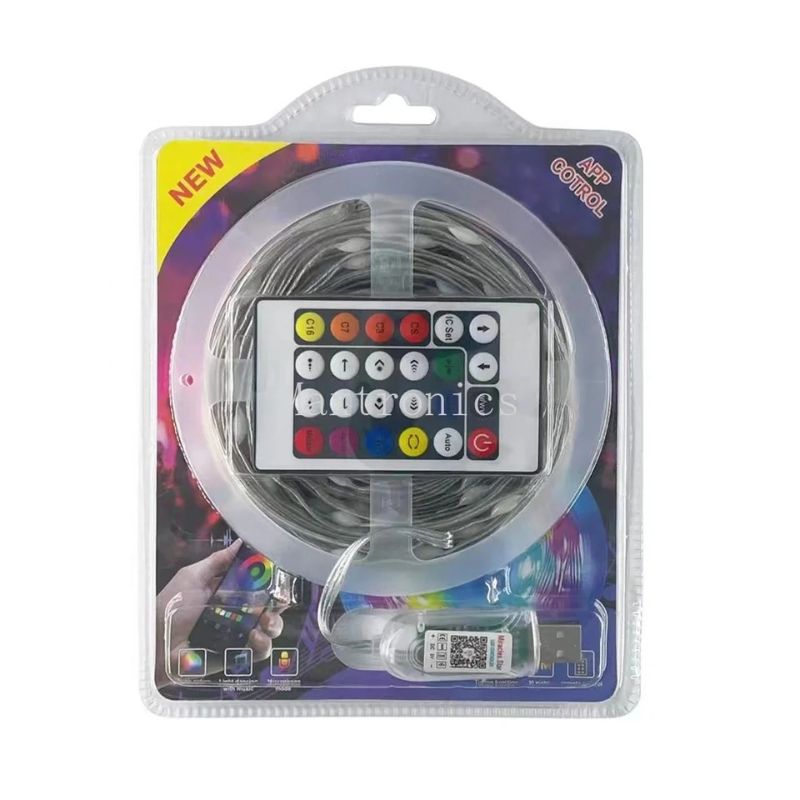 10M RGB Music LED String/Fairy Light। USB Powered Remote Controller & Smart App