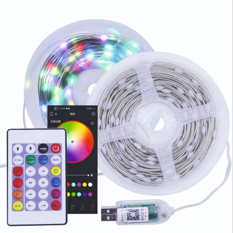 10M RGB Music LED String/Fairy Light। USB Powered Remote Controller & Smart App