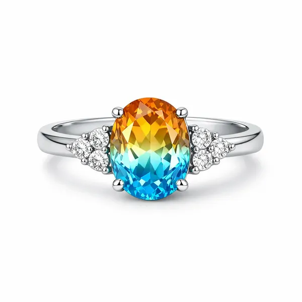 Bohemian Topaz Gemstone Ring