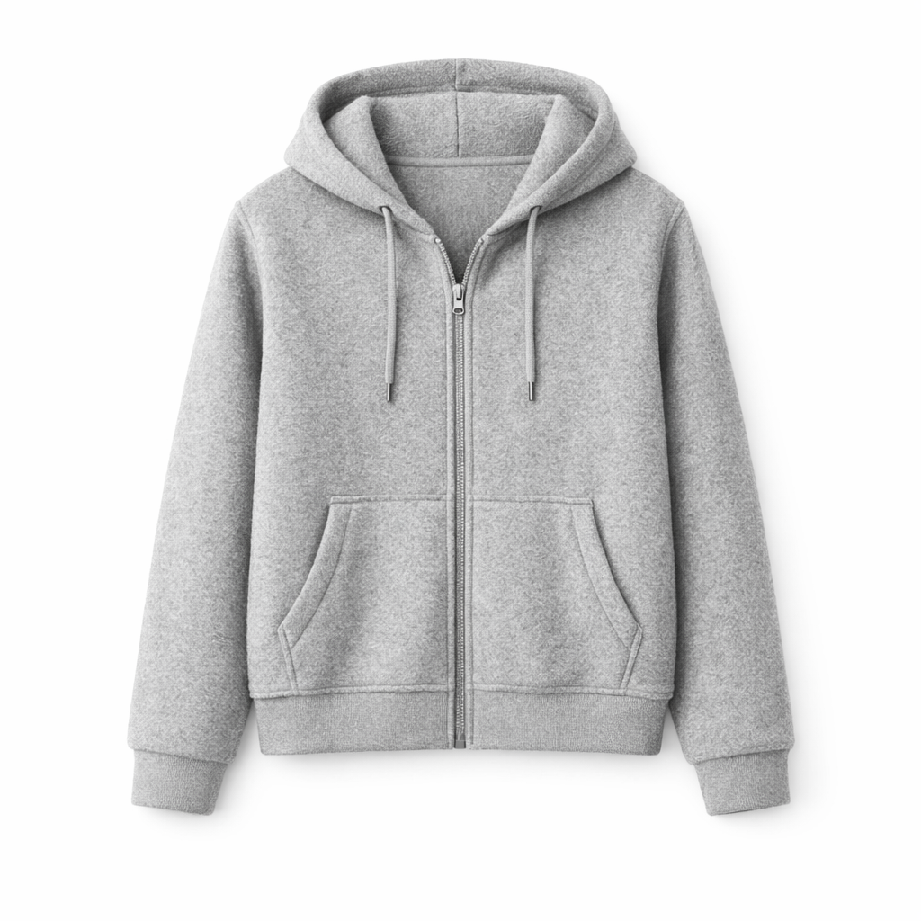 Cozy Zip-Up Fleece Hoodie