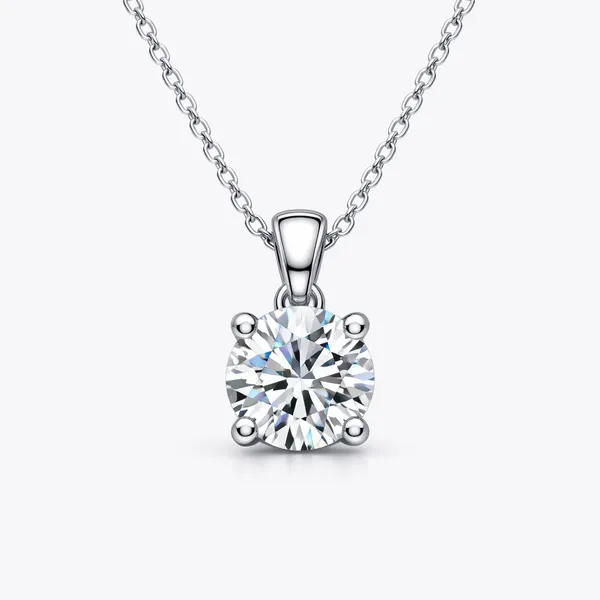 Diamond Solitaire Pendant Necklace