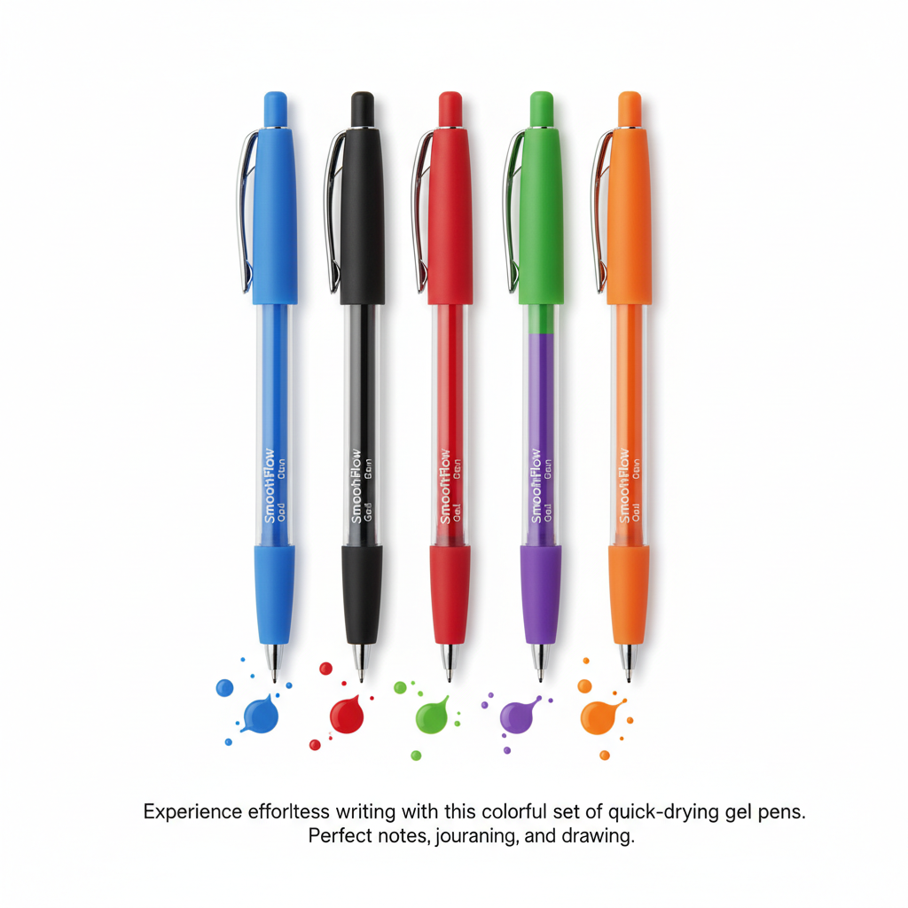 SmoothFlow Gel Pen Set (Assorted)