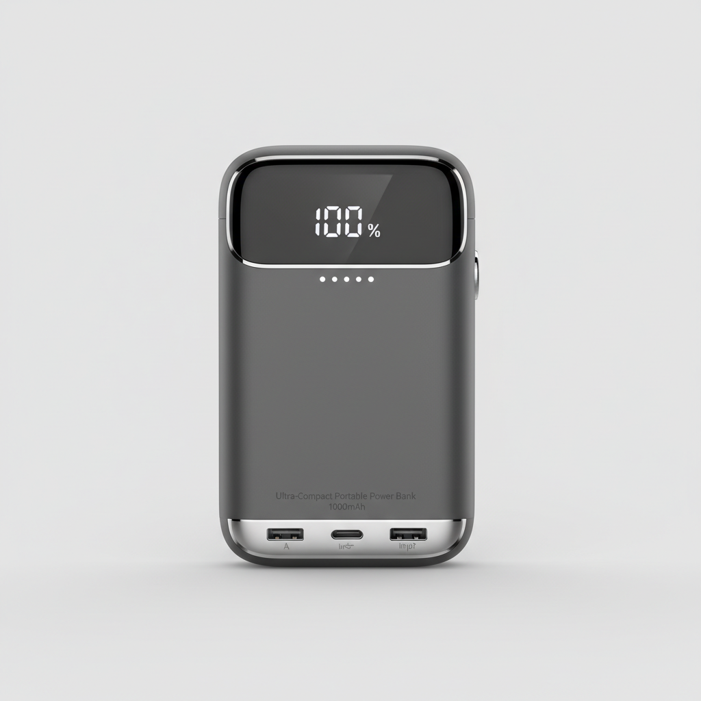 Ultra-Compact Portable Power Bank 10000mAh