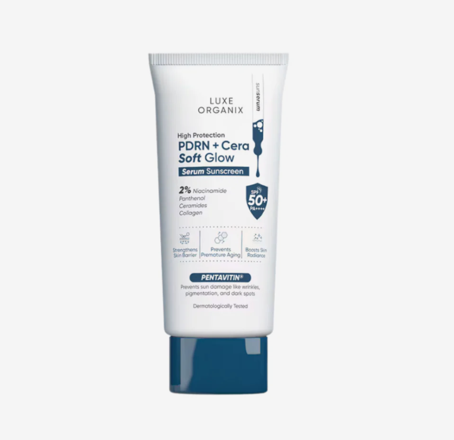 Luxe Organix PDRN + Cera Soft Glow Serum Sunscreen