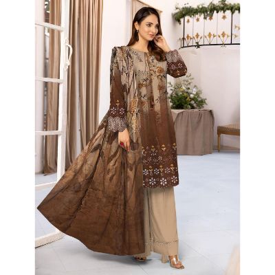 3 PC Printed Embroidered Unstitched