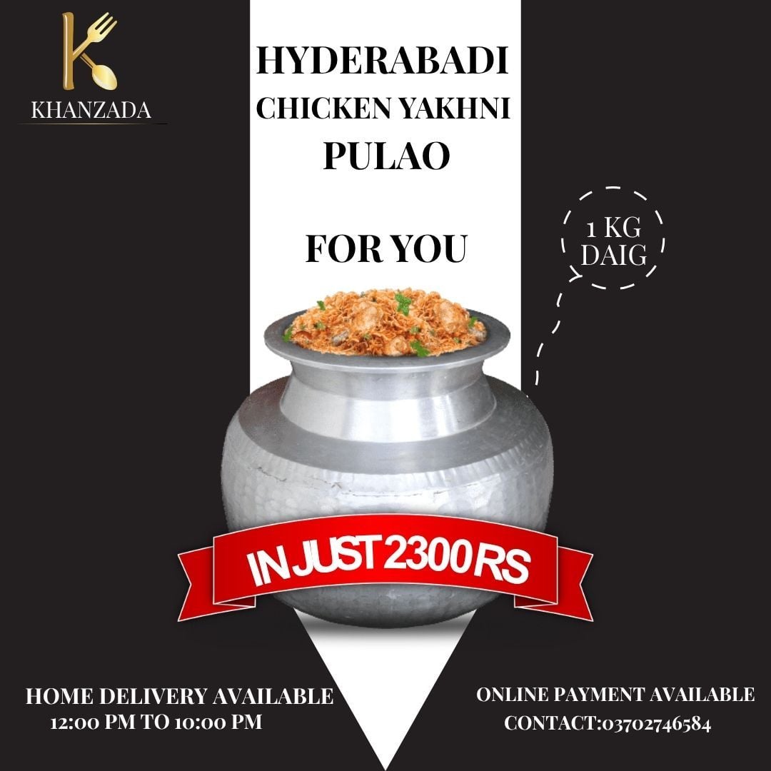 HYDERABADI CHICKEN YAKHNI PULAO 1 KG DAIG