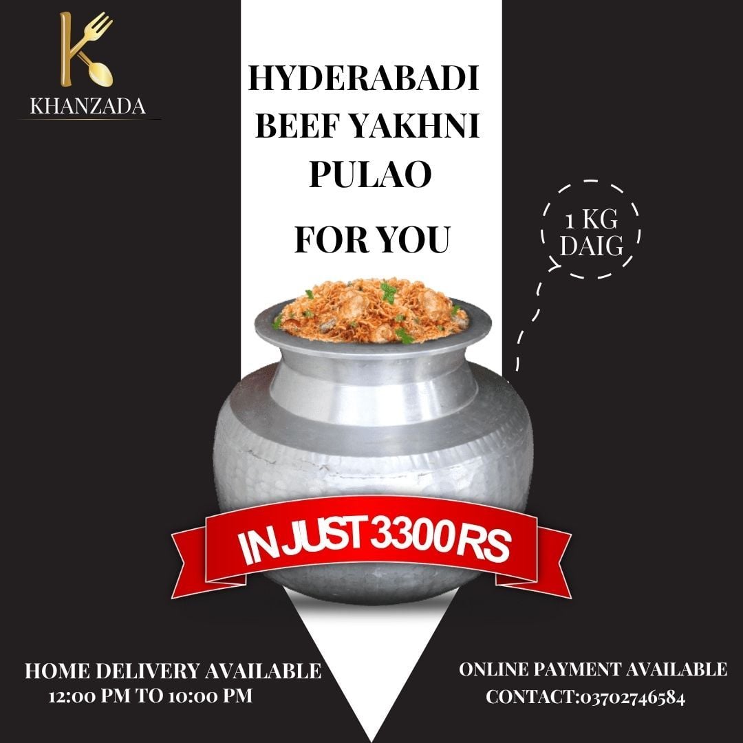 HYDERABADI BEEF YAKHNI PULAO 1 KG DAIG