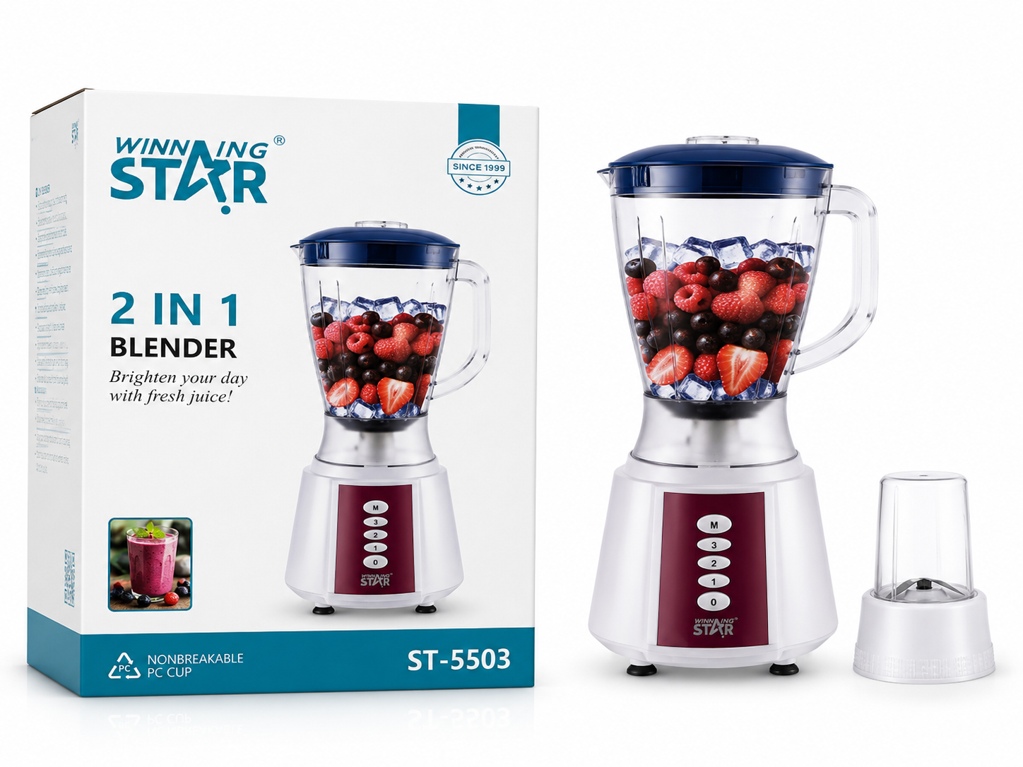 Blender 2 en 1 Winning Star ST-5503