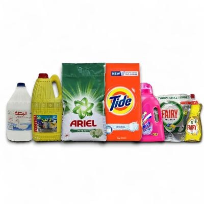قسم المنظفات والمستلزمات المنزلية